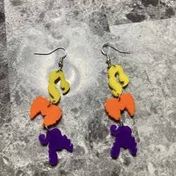 Hocus Pocus Witches Halloween Spooky Hypoallergenic Earrings