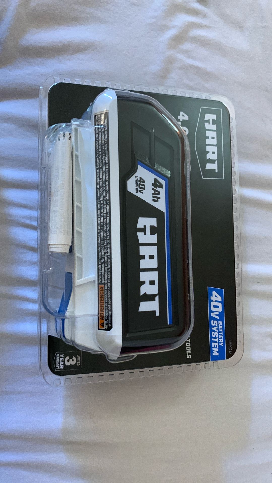 Hart Lithium Ion Battery 40Vs