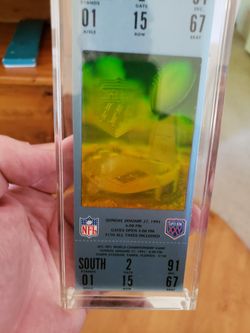 Souvenir super bowl ticket