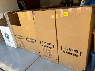 Moving Supplies-boxes, blankets, wardrobe boxes