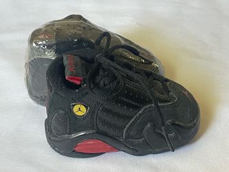 Nike Jordan Vintage Baby 981202 IY US Size 2C Black Red Lace Up High Top Shoes