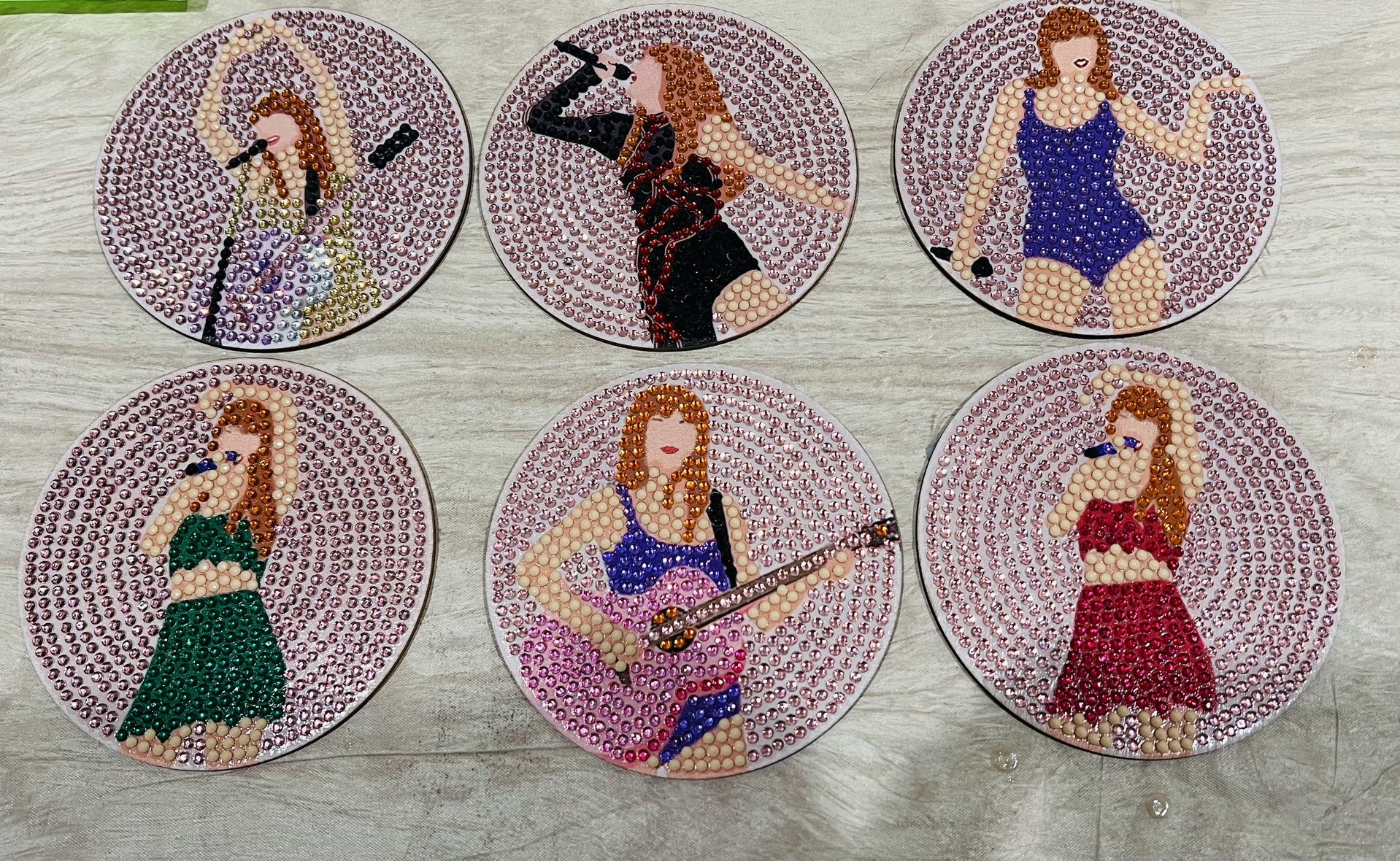 Taylor swift bling coaster set!