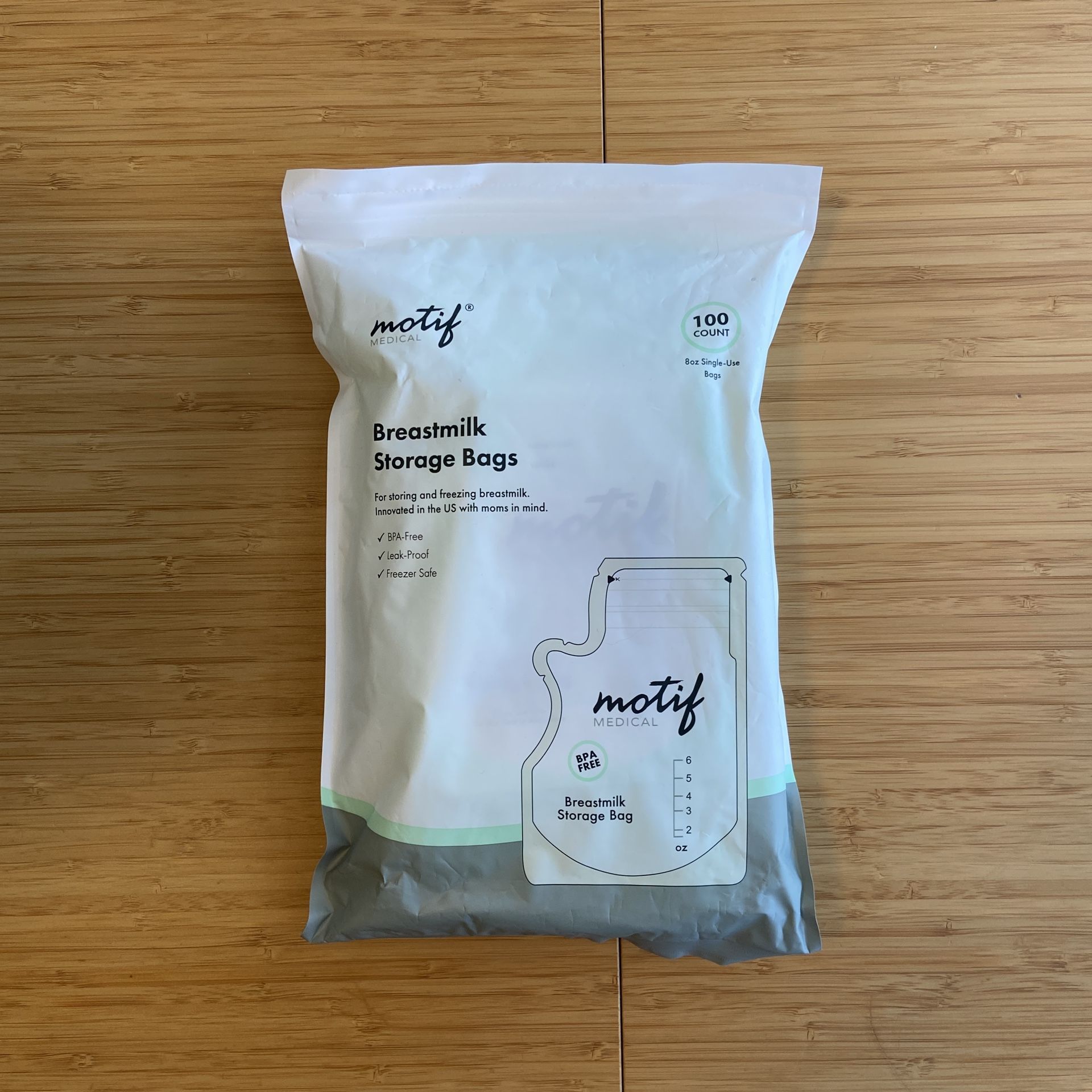 Motif Breastmilk Storage Bags (100 Count)