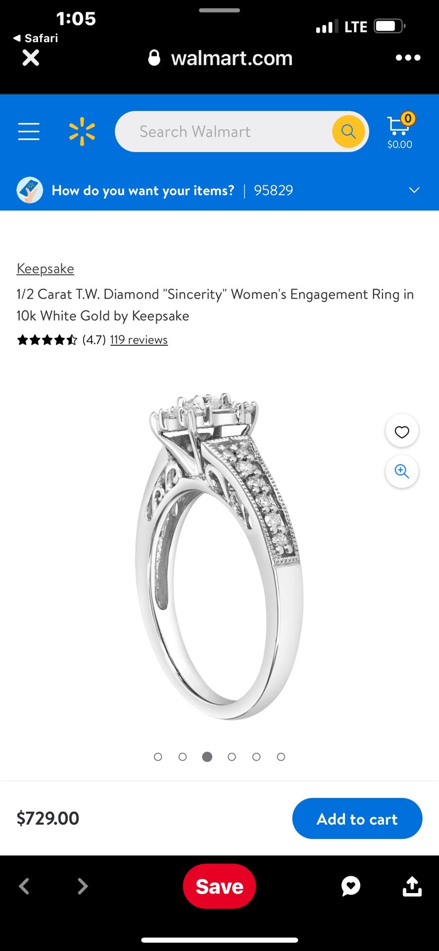 1/2 Caret Wedding Ring