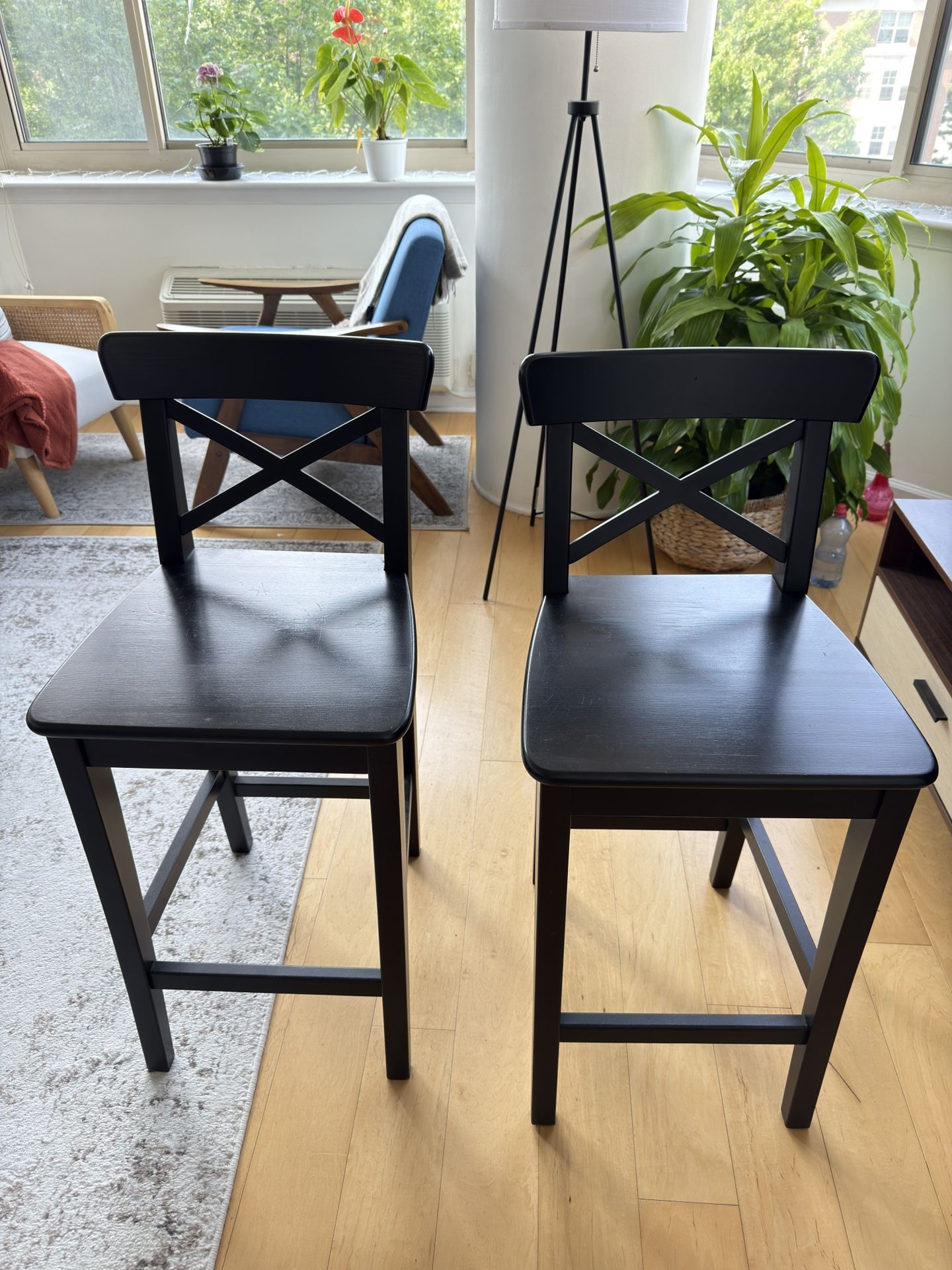IKEA Bar Stools With Backrest