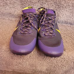 Nike Mens Free Hyperfeel Purple Athletic Cross Fit Trail Running Shoes