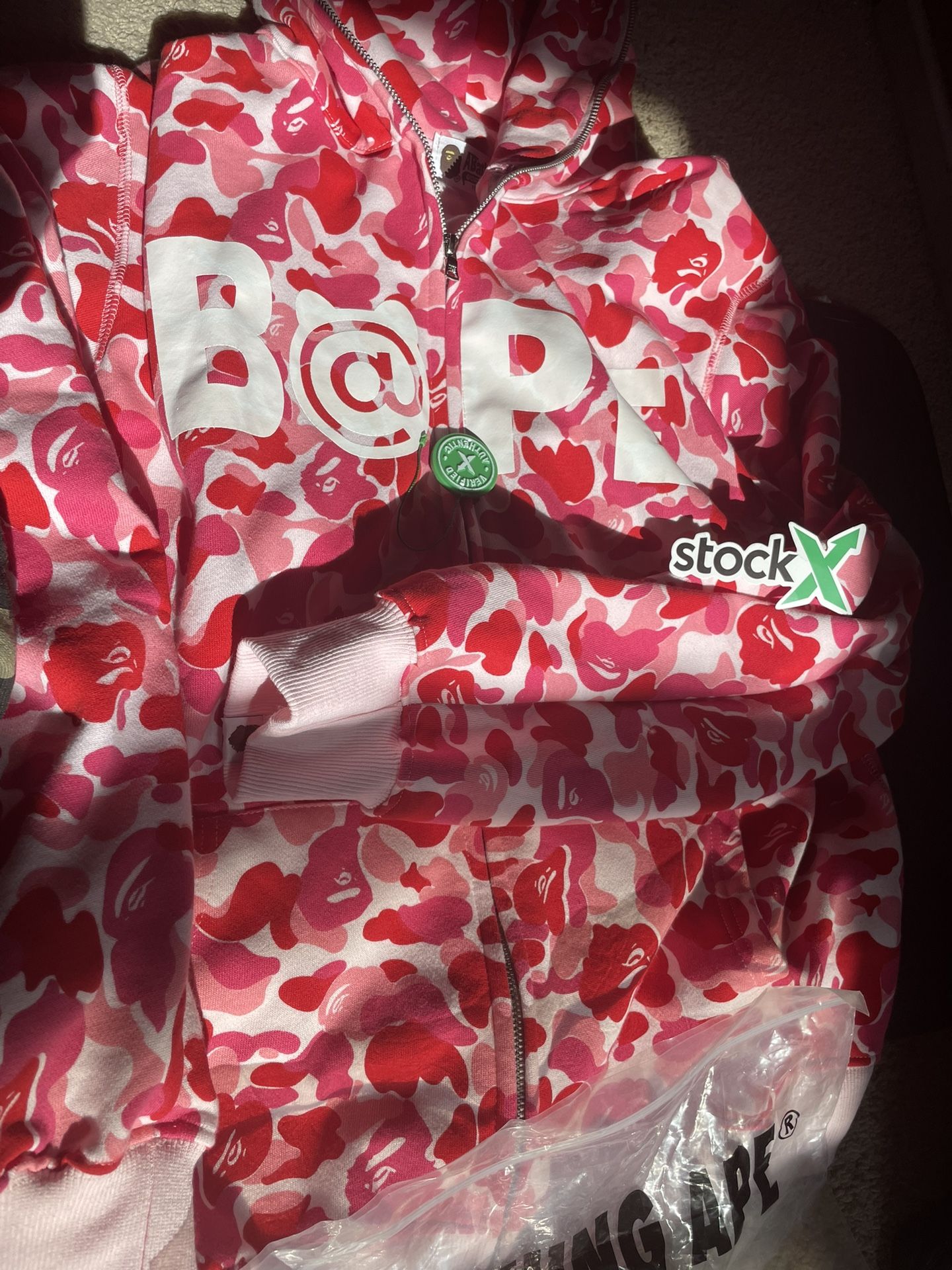 A Bathing Ape Pink Hoodies for Men for Sale