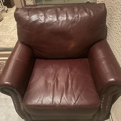Leather Sofa Chair And Live Seat