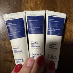 Korres Greek Yoghurt Foaming Cream Cleanser 3 tubes