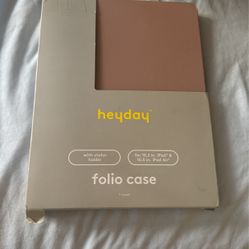 Heyday Apple iPad 10.2in. / iPad Air 10.5in Folio Case w/ Stylus Holder - Pink 