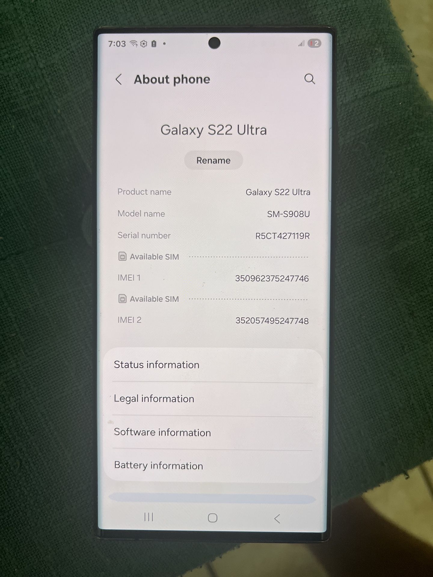 Samsung Galaxy S22 Ultra 128 Unlocked