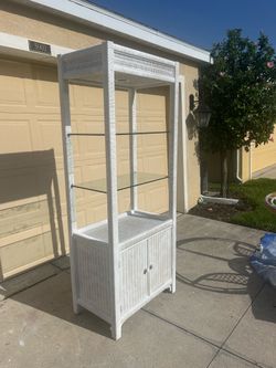 Henry Link Designed Wicker Cabinet