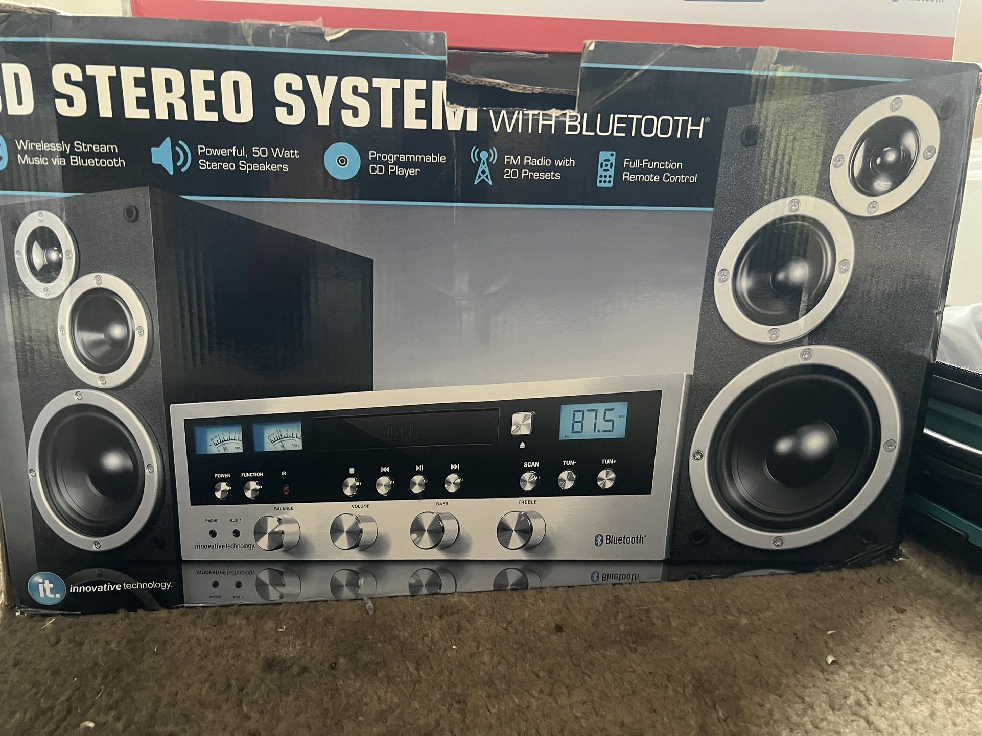 Cd Stereo System With Bluetooth