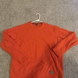 Eddie Bauer Orange Crewneck Sweatshirt – Large