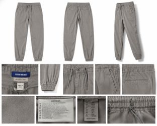 Goodthreads Men’s Gray Slim Fit Jogger Pants XXXL 34 Elastic Waist Casual Sweatpants