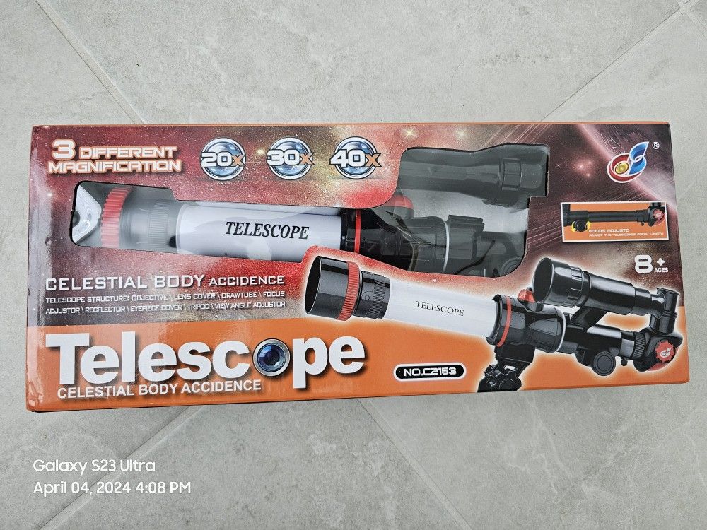 Telescope -Perfect For Total Solar Elipse, Astronomy Experiment Teaching Tool, Astronomy Interest Toy Perfect Gift