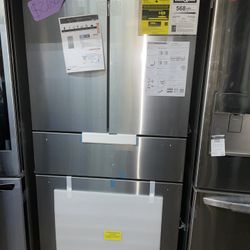 36 Inch, 20.5 Cu. Ft. Freestanding French Door Bottom Mount Refrigerator