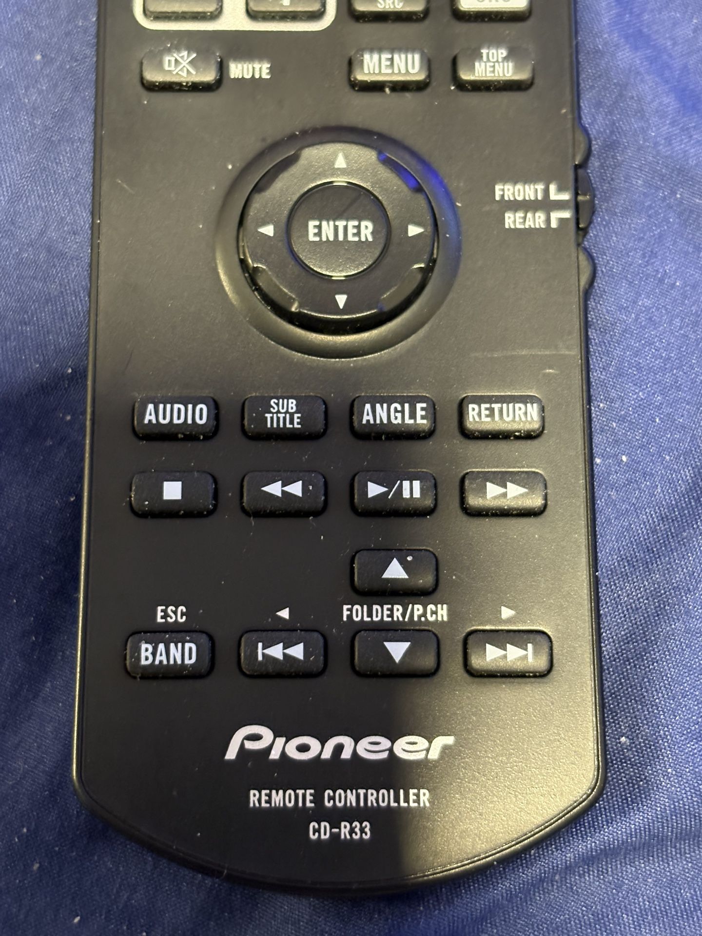 Pioneer CD-R33 Remote Controller For Car Audio