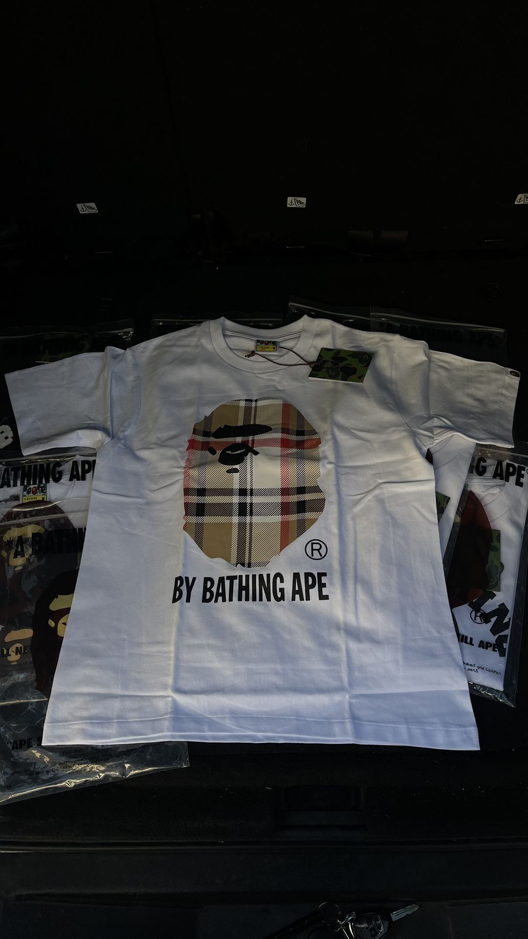 Burberry White Bape Tee