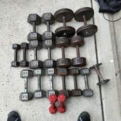 Various Dumbbells 5-45lbs