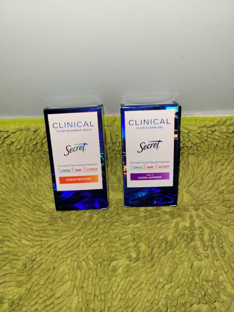 2 Deodorants Secret Clinical 1.6oz