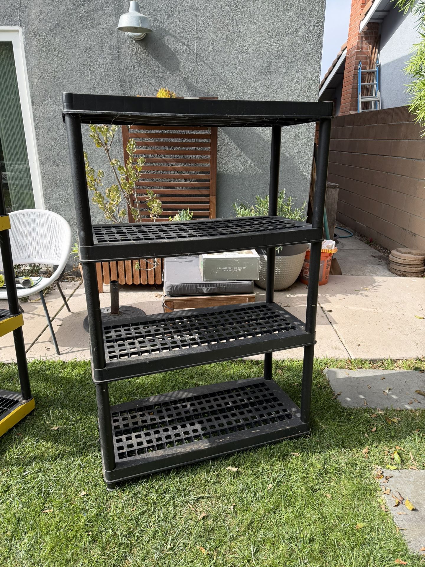 4 Shelf Plastic Garage Shelves