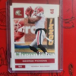 2022 Panini Chronicles Draft Picks #21 George Pickens rookie card