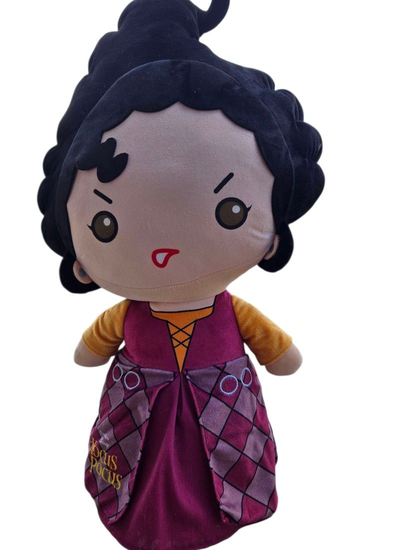 Disney Hocus Pocus Winifred Sanderson plush 24" door greeter.