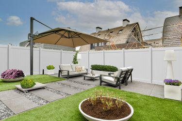 Linden 6 ft. H x 8 ft. W White Vinyl Privacy Fence Panel Kit