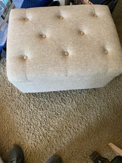 Small Ottoman With Storage