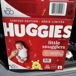 Huggies Diapers 112 quantity newborn 