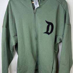 Disneyland Resort Zip Hoodie Green Large NWT Big Logo