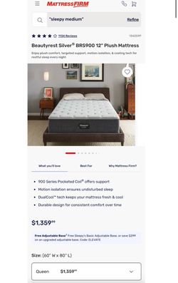 Beautyrest Silver Queen size Mattress