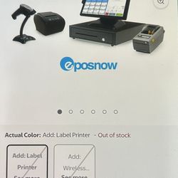 EPOSNOW point of sale (touch screen and cash register)