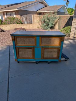 Craft or buffet table unit Storage