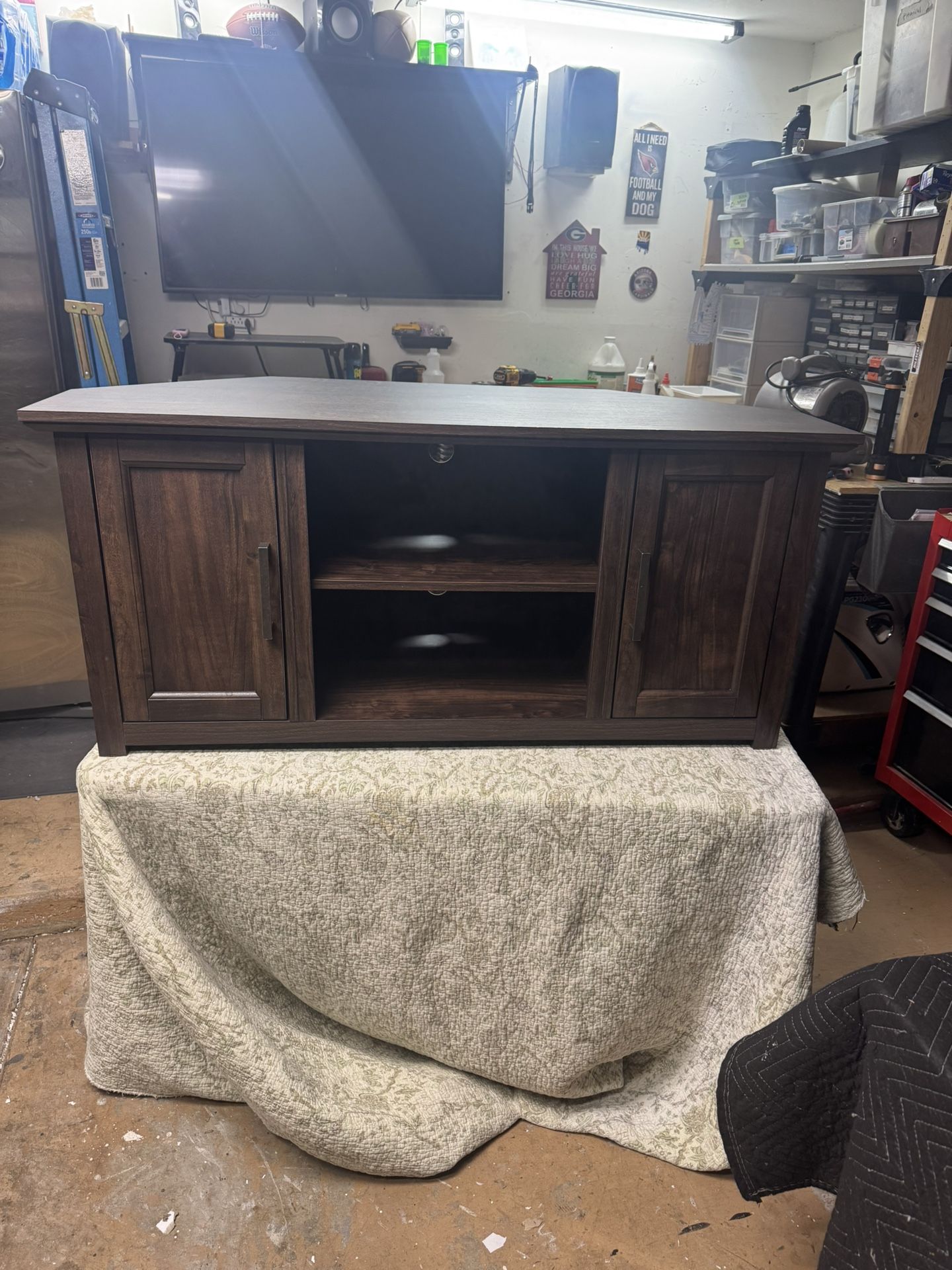 Corner Tv Entertainment Stand 