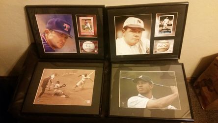 Set of 4 sports collectible lithographs