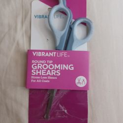 Vibrant Life Round Tip Grooming Shear for all coats