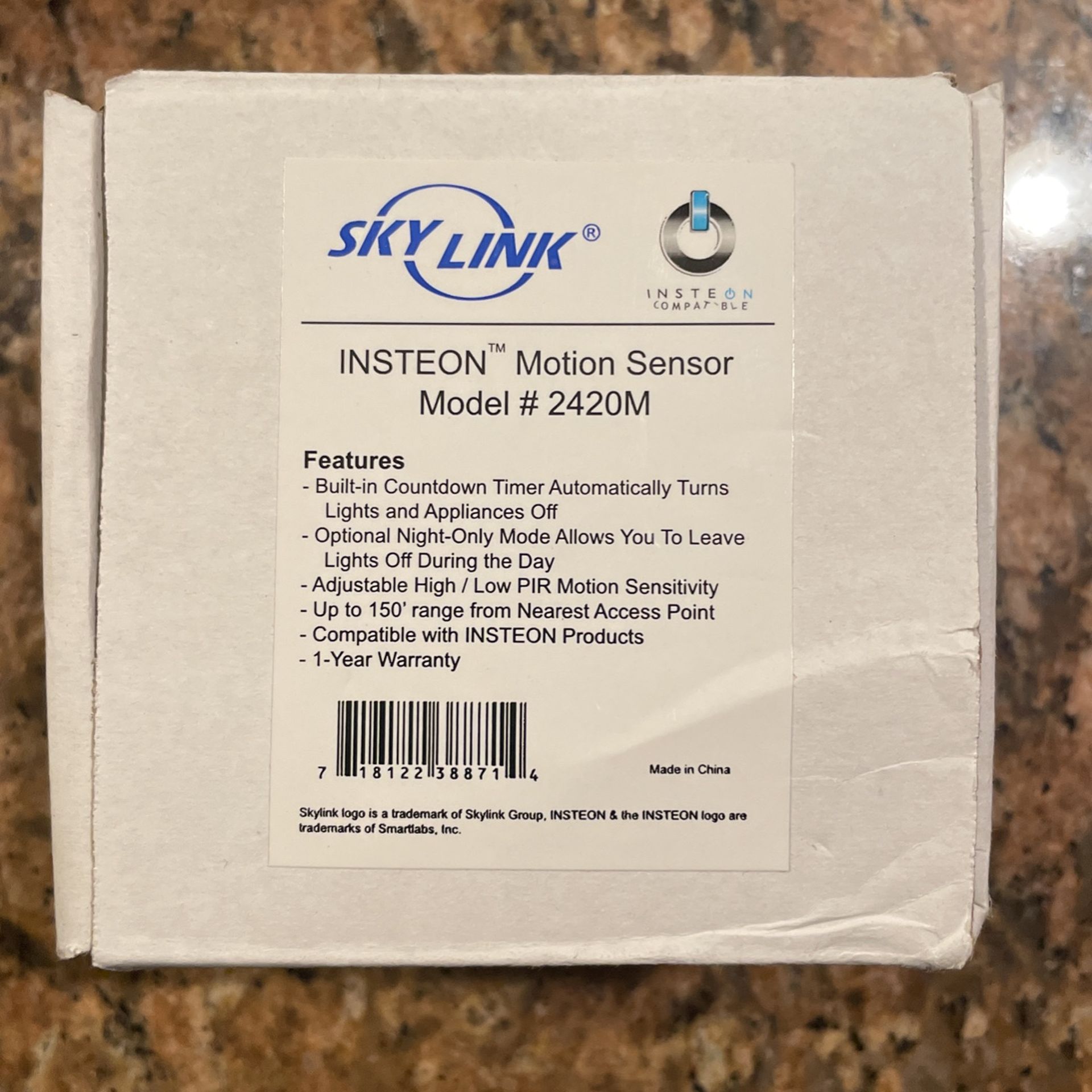 Insteon motion Sensor #2420M