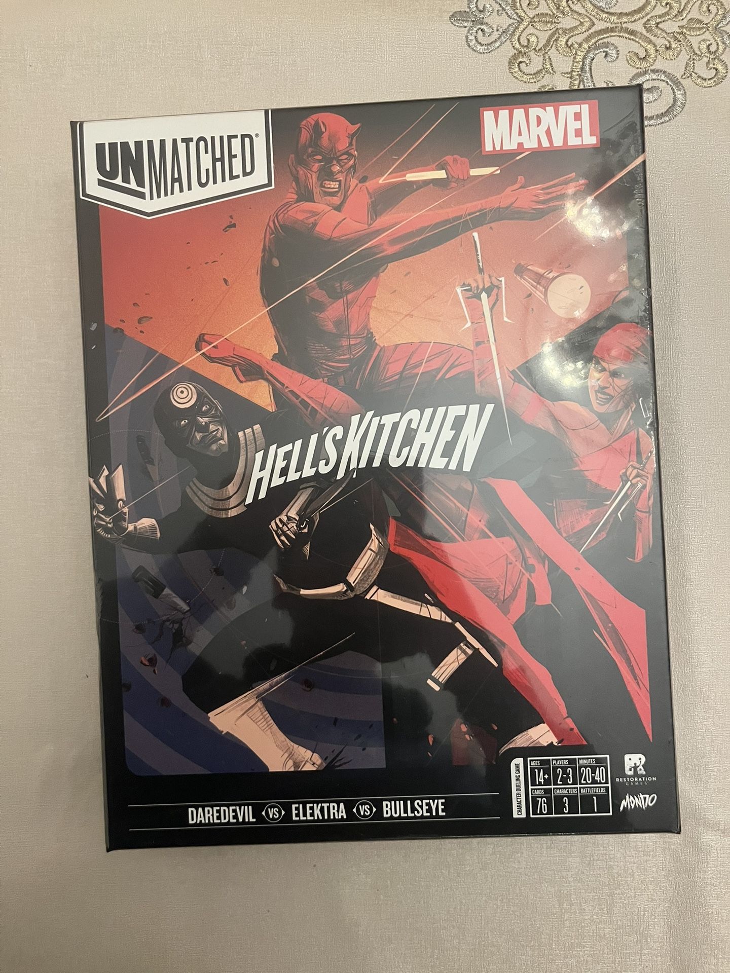 Unmatched Marvel Hell's Kitchen Board Game Brand New! Still in seal!