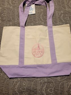 Trader Joe's lavendar large tote