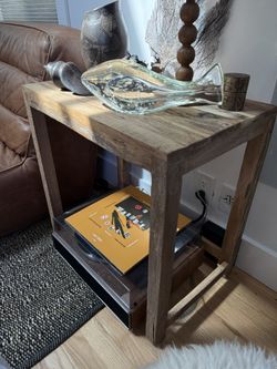 Wood Side Table