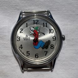Lorus Goofy Disney Quartz Watch Stainless Steel Back Water Resistant
