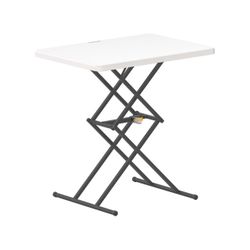 FanttikOutdoor Small Folding Table Quick Adjust 3 Heights, TV Tray, Dining