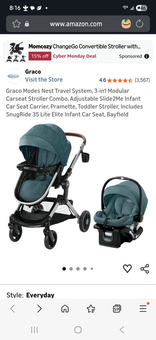 Graco Strollet And Carseat