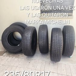 6 LLANTAS NUEVECITAS MICHELIN LT 235/80R17