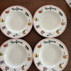 Cookline Confitures Cereal Ice Cream Fruit Bowls Made In France Set of 4