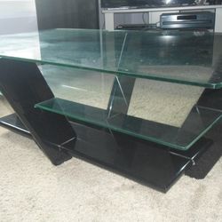 2-TIER GLASS COFFEE TABLE