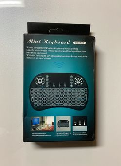 Mini i8 2.4G Air Mouse Wireless Keyboard with Touchpad, Rechargeable Portable Remote Control for Smart TV, Android TV Box, KODI, Raspberry Pi, PC