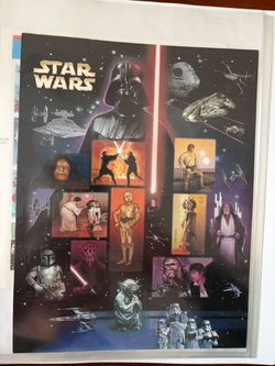 2007 USPS Star Wars Commemorative Stamp Sheet